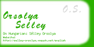 orsolya selley business card